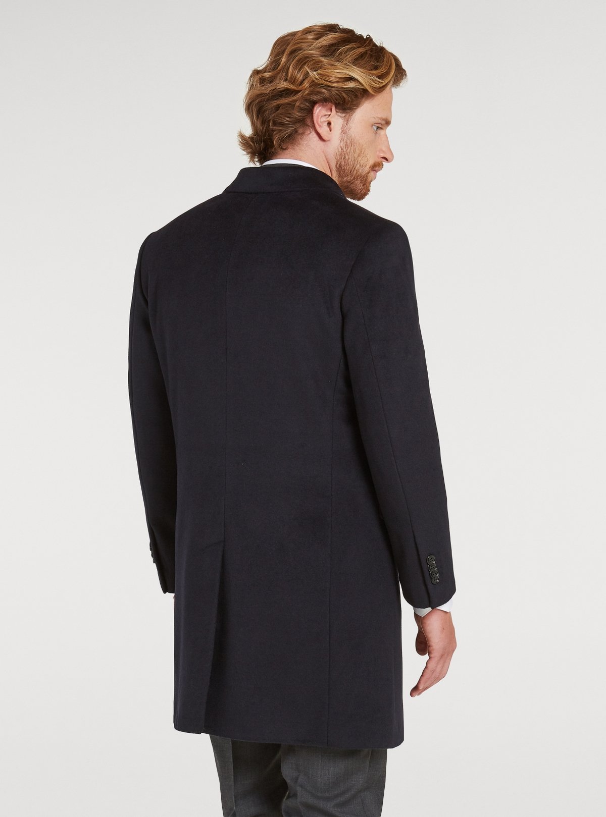 Cappotto doppiopetto in misto cashmere