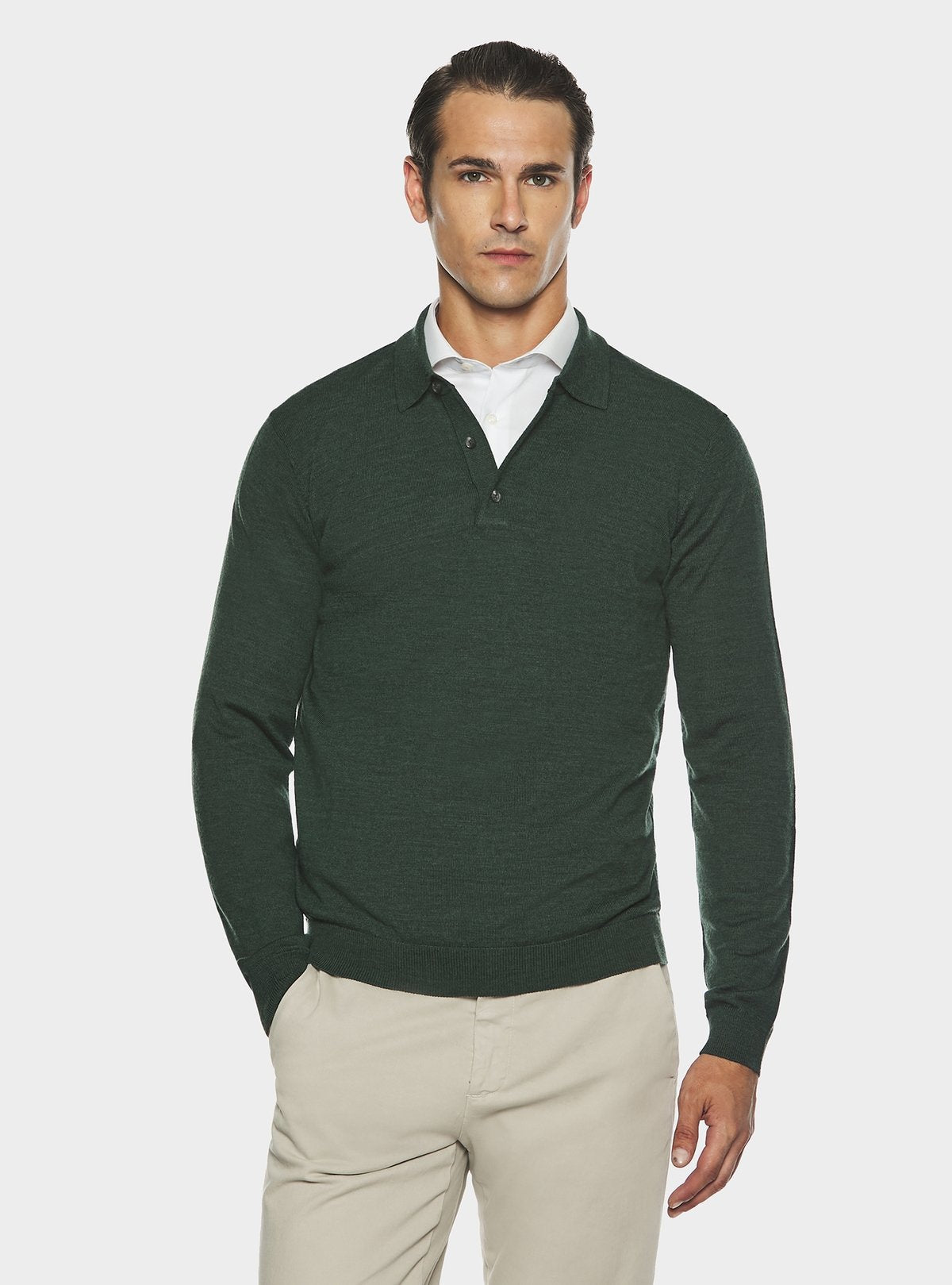 Polo in pura lana merino-0