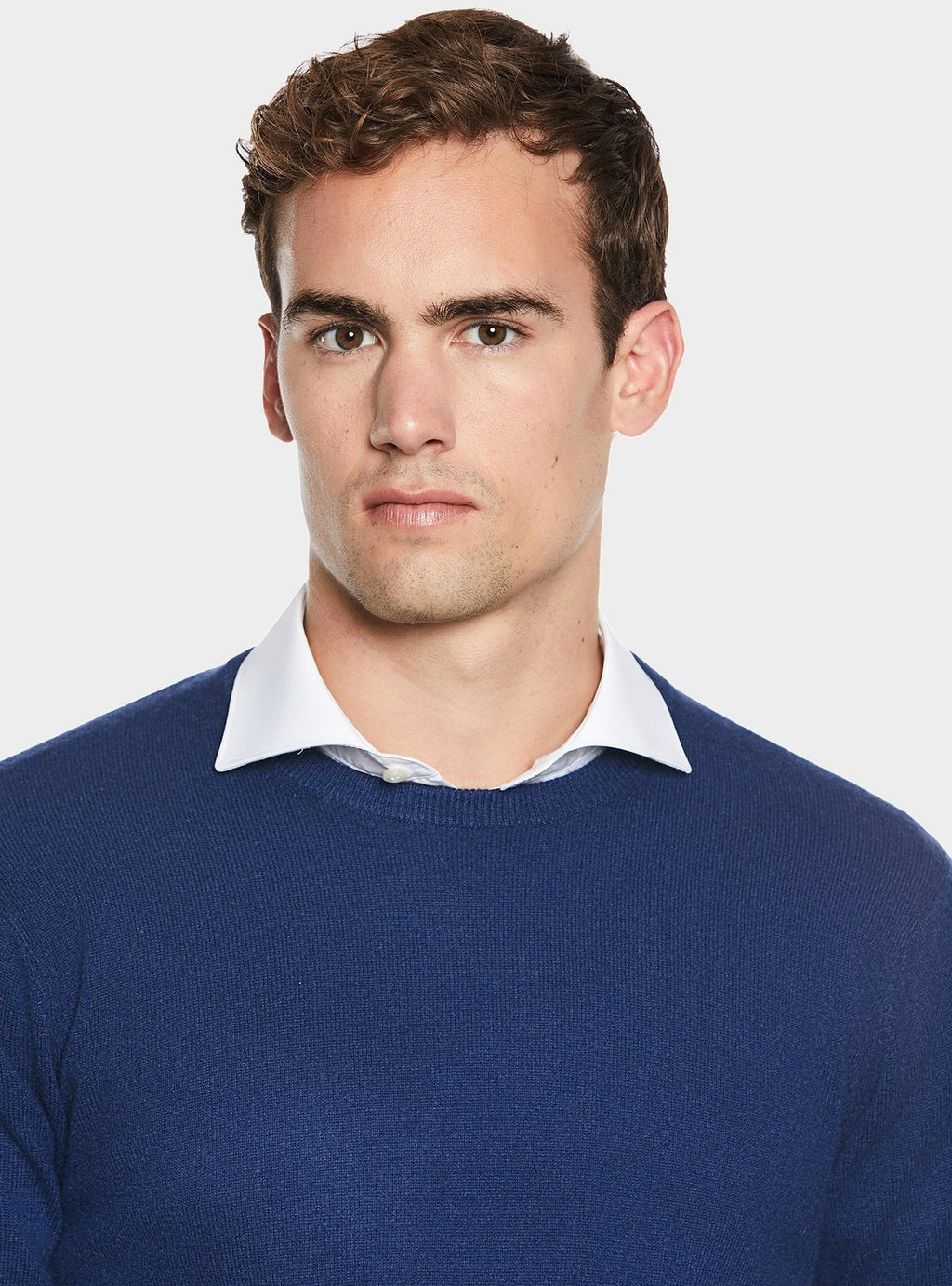 Maglia girocollo in puro cachemire