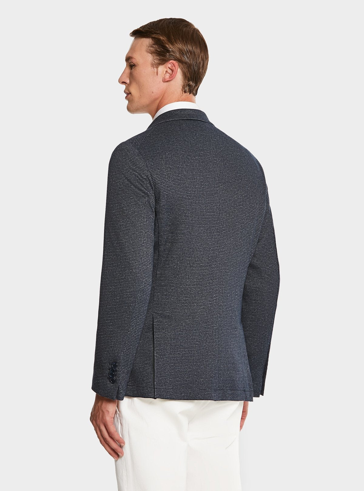 Giacca monopetto pied de poule-3