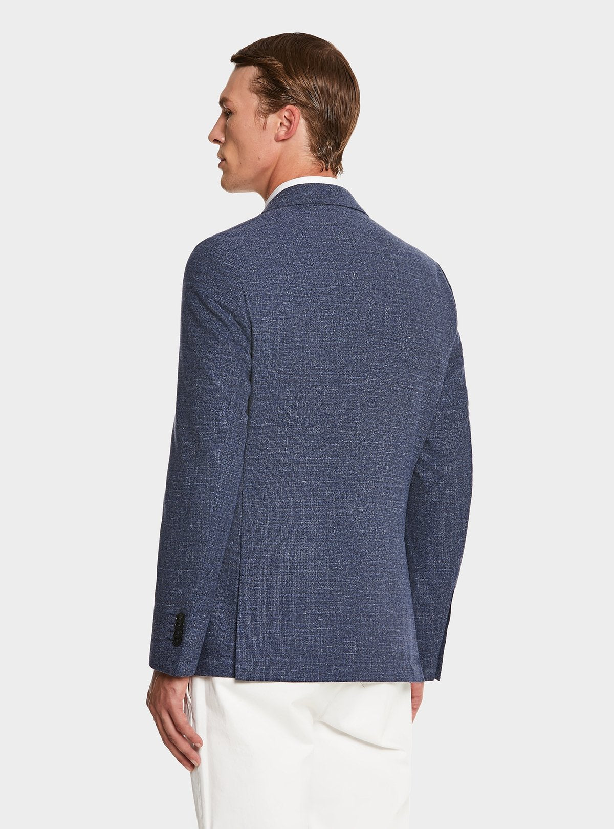 Giacca operata in misto lana lino e seta-3