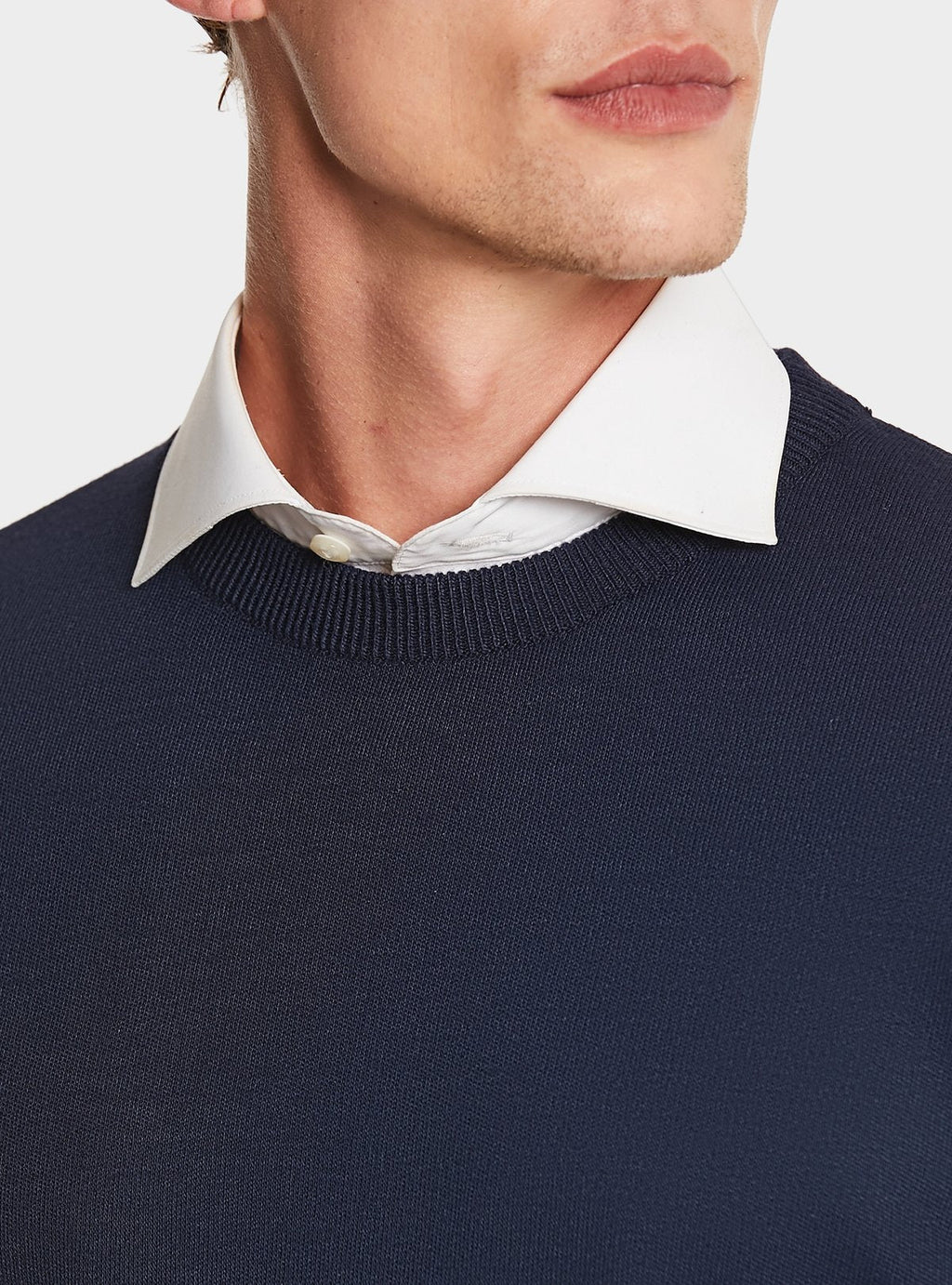 Maglia girocollo tinta unita-2